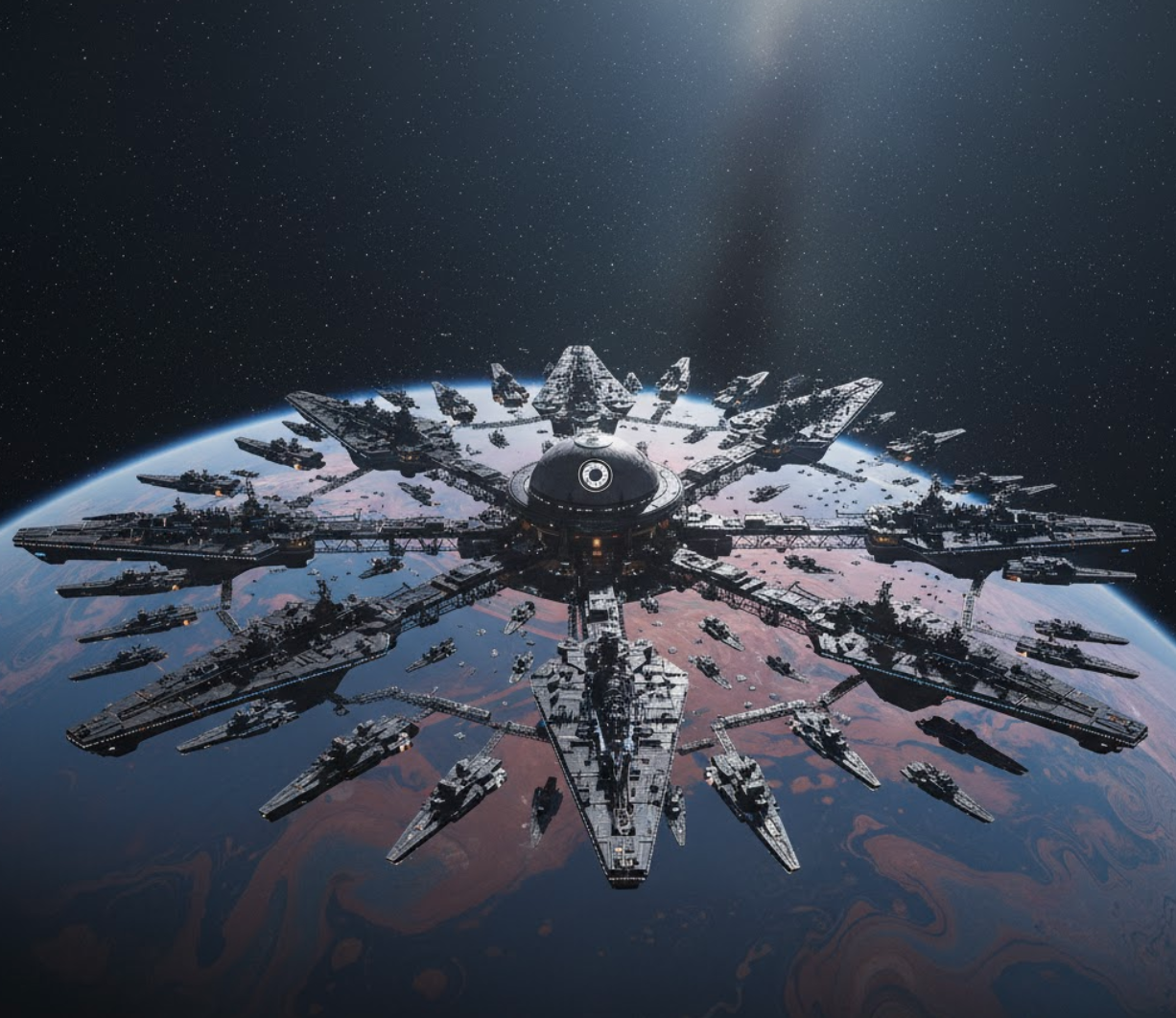 The 88th Security Echelon Inquisitor docked at Ida's High Orbit Military Shipyard