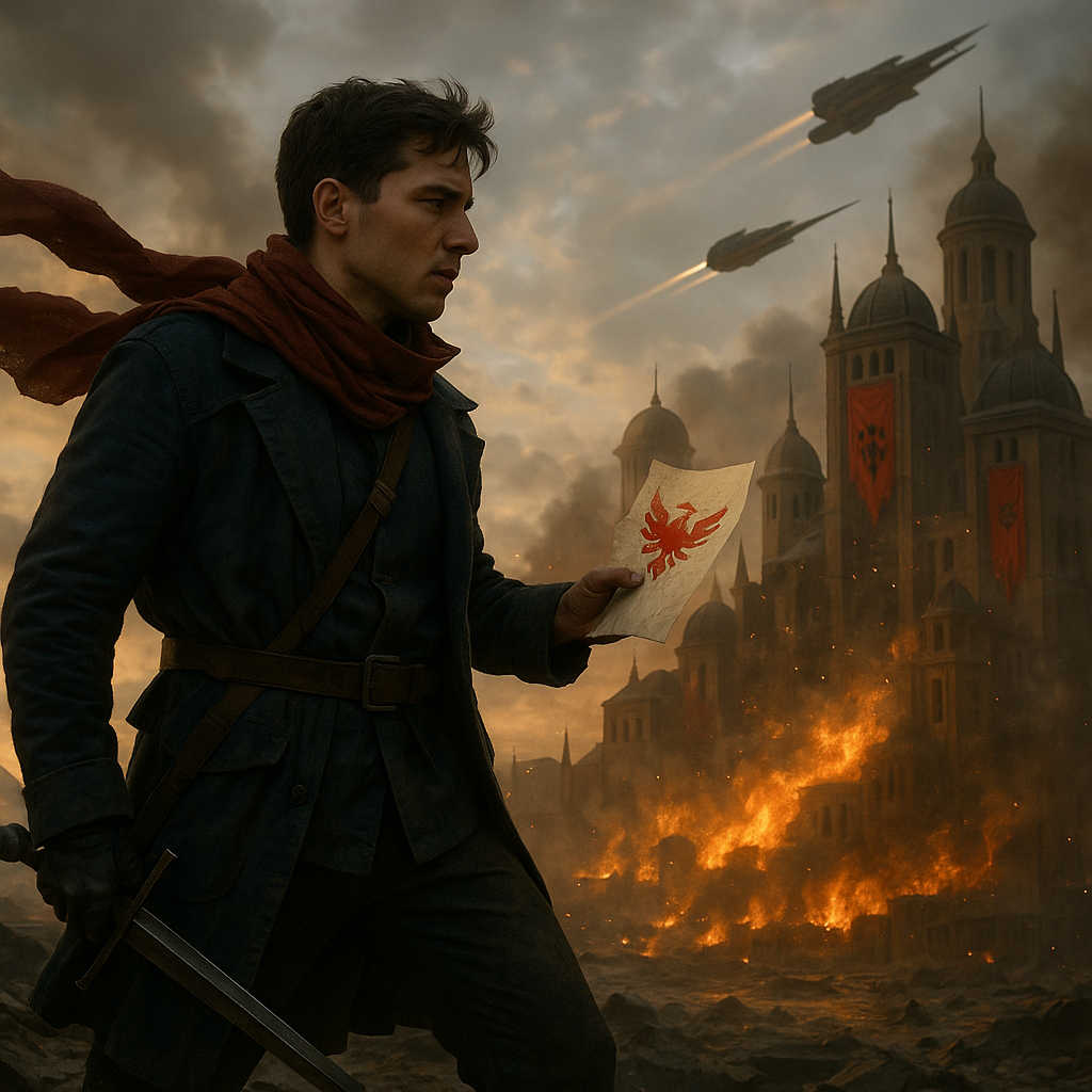 A Yamato crest glowing above battle droid silhouettes